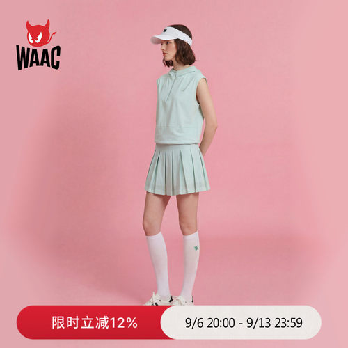 WAAC小恶魔官方春夏新品女士高尔夫服装PLEATS SKORT裙裤