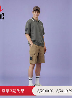 WAAC小恶魔官方春夏新品男士高尔夫服装SWEATSHIRT短袖POLO衫