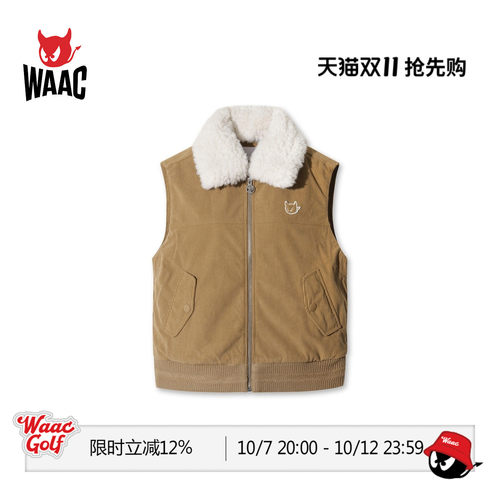 WAAC小恶魔官方女士高尔夫服装Roy vest翻领马甲