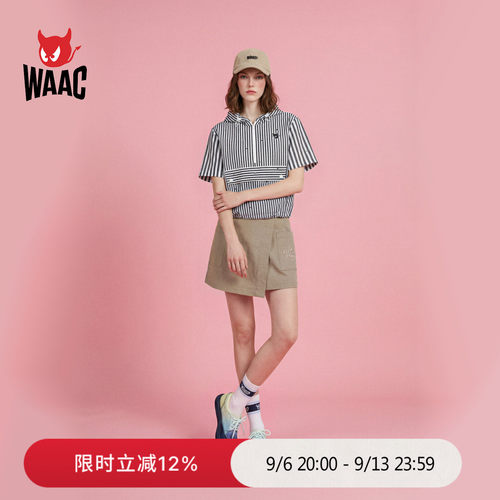 WAAC小恶魔官方春夏新品女士高尔夫服装A LINE SKORT短裙半身裙