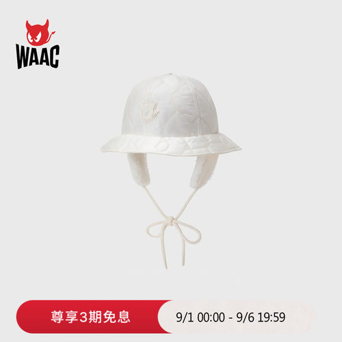 WAAC小恶魔官方早秋新品EAR WARMER BUCKET HAT女士护耳渔夫帽