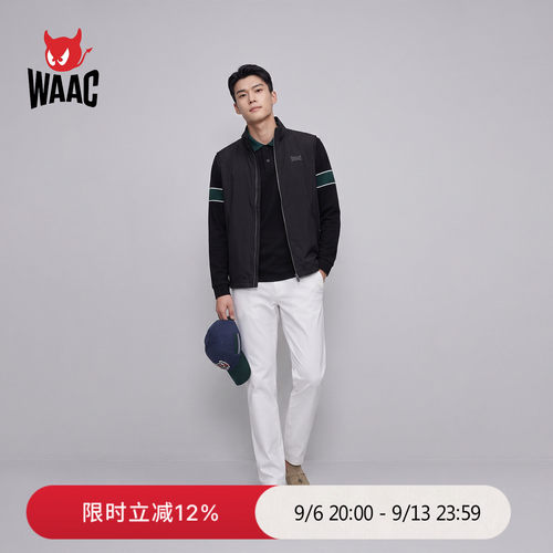 WAAC小恶魔官方早秋新品男士高尔夫服装 POINT PIQUE POLO 卫衣
