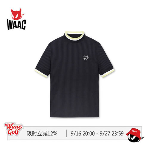 WAAC小恶魔官方春夏女士高尔夫服装MOCKNECK TOP短袖T恤