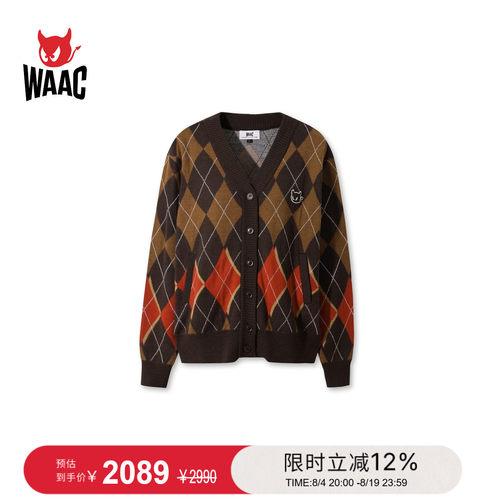 WAAC小恶魔官方女士高尔夫服装Cardigan开襟衫外套