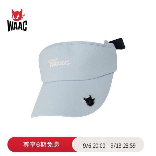WAAC小恶魔官方春夏新品RIBBON VISOR空顶帽