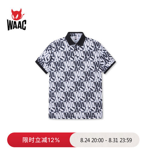 WAAC小恶魔官方春夏男士高尔夫服装SQUARED WAAC POLO短袖POLO