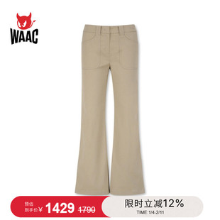 WAAC小恶魔官方女士高尔夫服装BOOTS CUT PANTS微喇裤