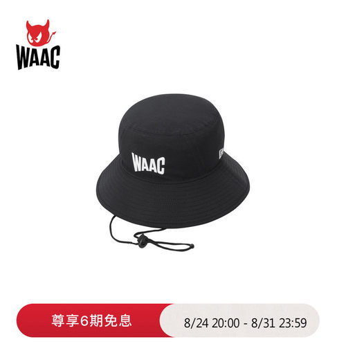WAAC小恶魔官方春夏新品NEW ERA LOGO UNST BUCKET HAT渔夫帽
