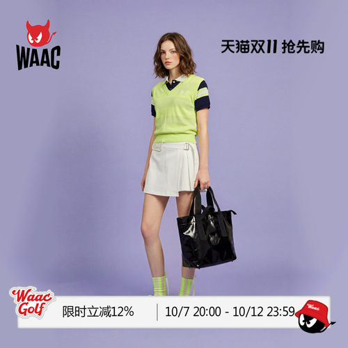 WAAC小恶魔官方春夏新品女士高尔夫服装WRAP PANTS裙裤