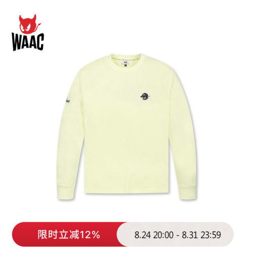 WAAC小恶魔官方男士高尔夫服装LS CREWNECK TOP长袖T恤