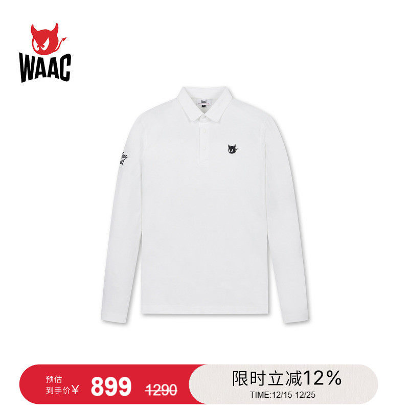 WAAC小恶魔官方男士高尔夫服装WAACKY FLEECE LS 长袖POLO