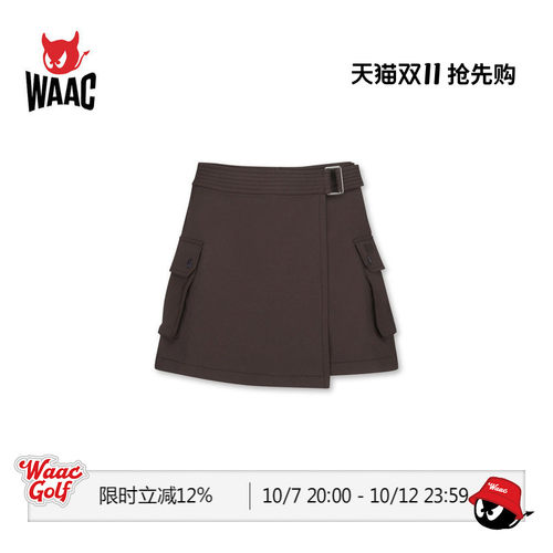 WAAC小恶魔官方女士高尔夫服装DENIM LIKE SHORTS半身裙