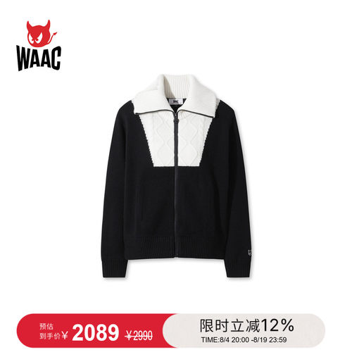 WAAC小恶魔官方女士高尔夫服装Knit Cardigan套头衫