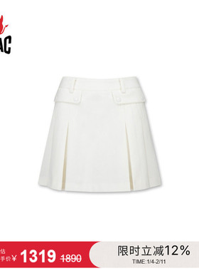 WAAC小恶魔官方秋冬新品女士高尔夫服装PLEATS SKORT半身裙