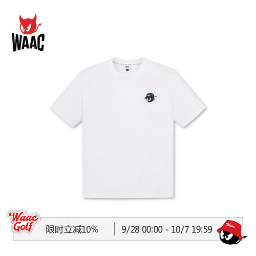 WAAC小恶魔官方春夏男士高尔夫服装CREWNECK SS TOP短袖T恤