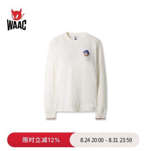 WAAC小恶魔官方女士高尔夫服装Chain Stitch Sweater毛衣