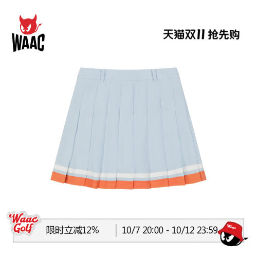 WAAC小恶魔官方春夏新品女士高尔夫服装PLEATS SKORT裙裤