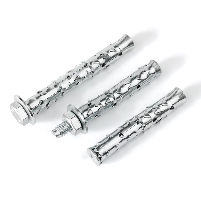 穿山刺膨胀螺丝空心砖泡沫转轻质砖专用鱼鳞拉爆倒刺蓬胀螺丝