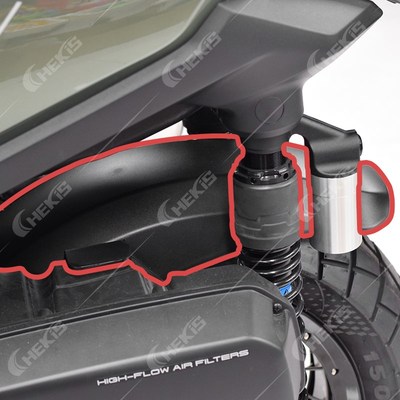 CHEKIdS适用升仕368G改装后轮挡泥瓦 后挡泥板 挡水板挡泥盖防溅