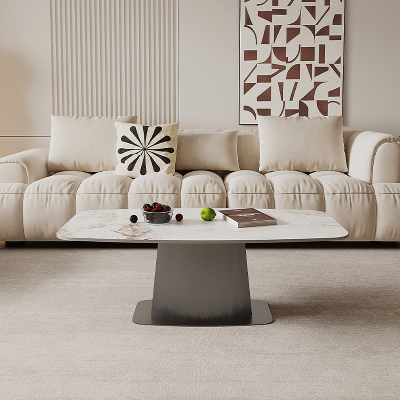 升降茶几餐桌两用小户型岩板桌子客厅家用高N端轻奢多功能电动自