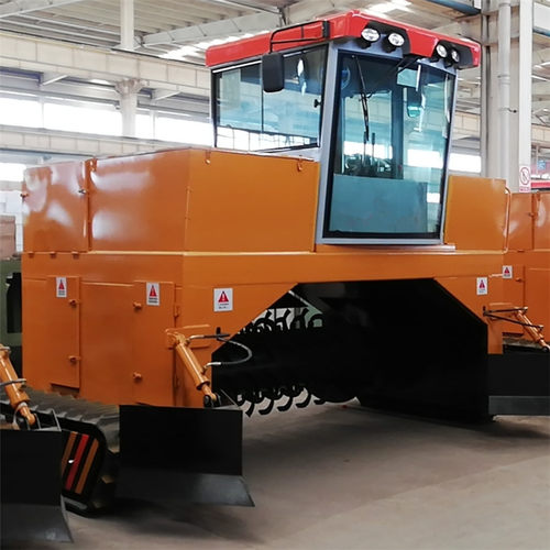 现货养殖场自行走翻堆机 畜禽粪便发酵翻抛机 履带式有机肥翻堆机