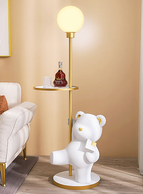 可爱暴力熊摆件大型落地托盘客厅创意家居装饰品搬家乔迁新居礼品