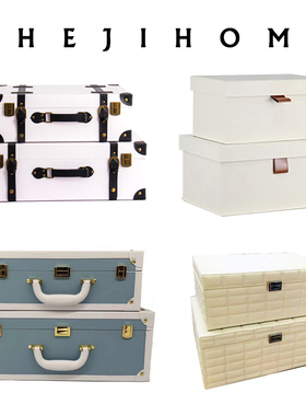 手提箱衣帽间家居展厅公寓样板间衣柜箱子收纳盒储物盒装饰品摆件