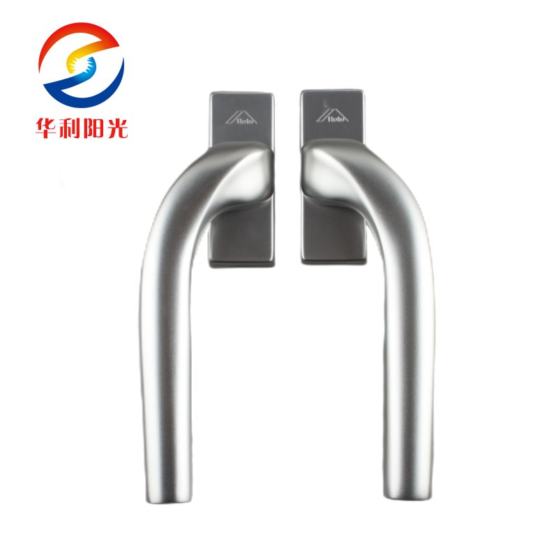 平开门窗歪柄执手塑钢窗户铝合金门窗拉手ROTO窗纱一体左右把手