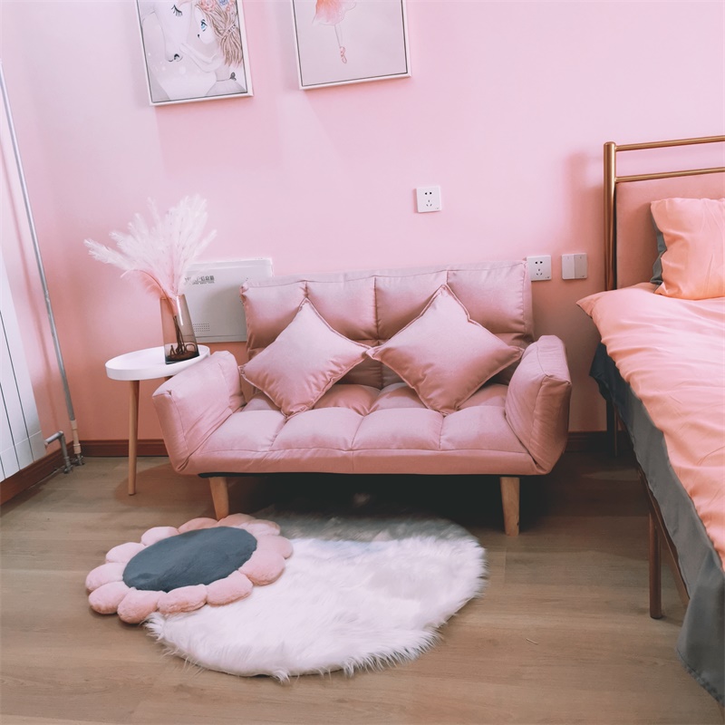 懒人沙发榻榻米床单人双人可折叠小户型椅子女生可爱卧室网红躺椅