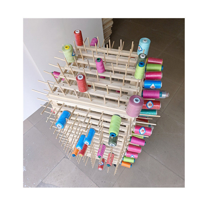 线架落地可移动滑轮实木缝纫线宝塔线玉线毛线皮革线珠宝线收纳架