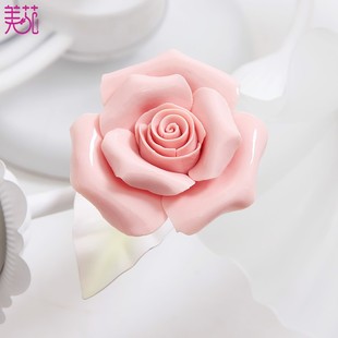 田园风格 粉色玫瑰花吊灯具 吊灯创意铁艺花草花朵客厅灯餐厅灯韩式