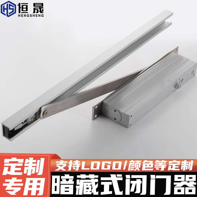 隐形门闭门器暗藏式关门器自动缓冲液压酒店家用有框门暗藏闭门器