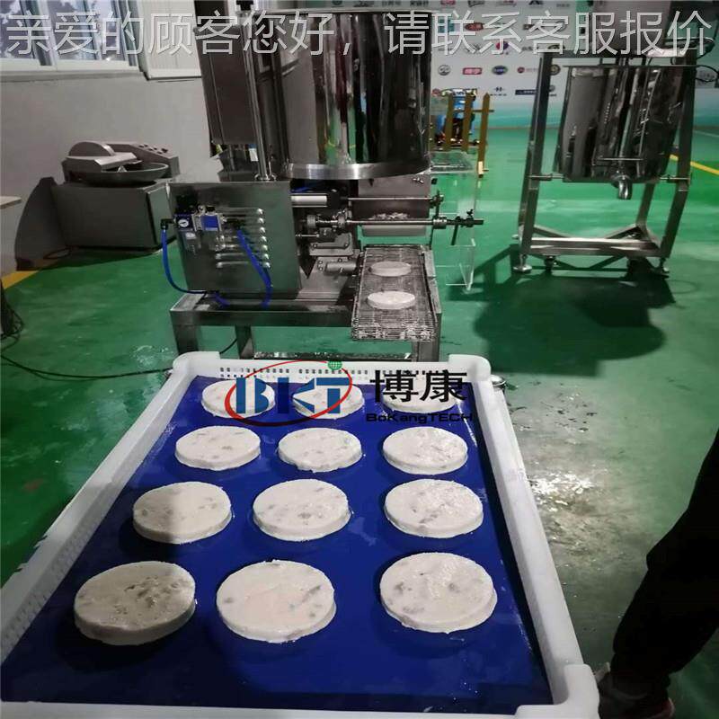 全自动肉饼QRU块成型机 卡通鸡成型裹涂生线 福产成建虾饼机型机