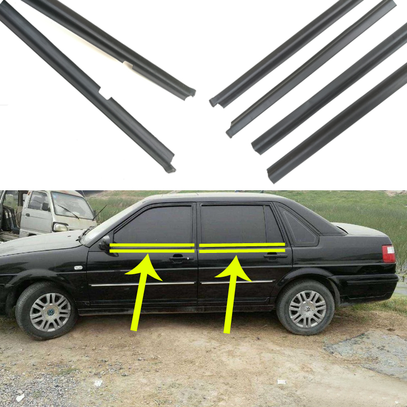 适配大众桑塔纳普桑3000志俊玻璃外压条2000车门外挡水密封条原装