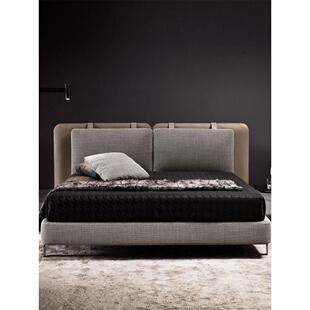 现代简约布艺塔特林床北欧超值爆款风小户型主卧米软包双人床