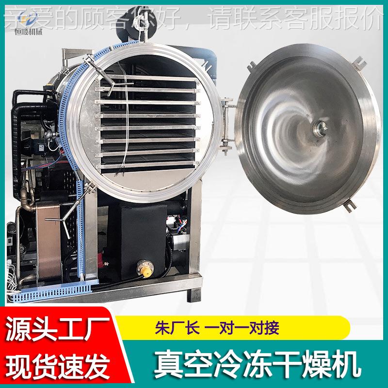 新鲜榛子大枣果真空干机中药液冻低温真空坚冷冻HSDG-1冻干燥机干