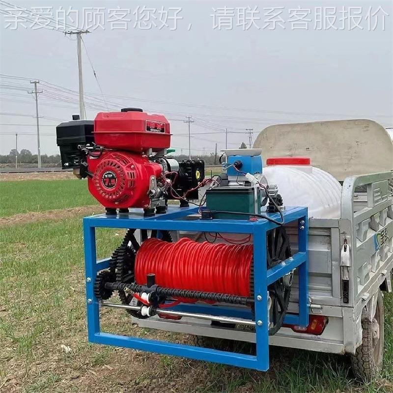 6度旋转汽油高压药喷雾器 自卷管放动管0打86药机 遥控式果树喷机