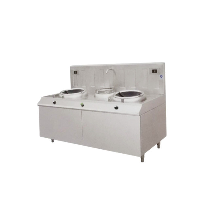 商用电磁炉电磁双炒单温灶 双炒一温灶 双头单尾电磁小炒炉厨具