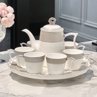 2024新款 茶具套装 轻奢高档陶瓷水杯茶壶茶杯家用客厅待客结婚礼品