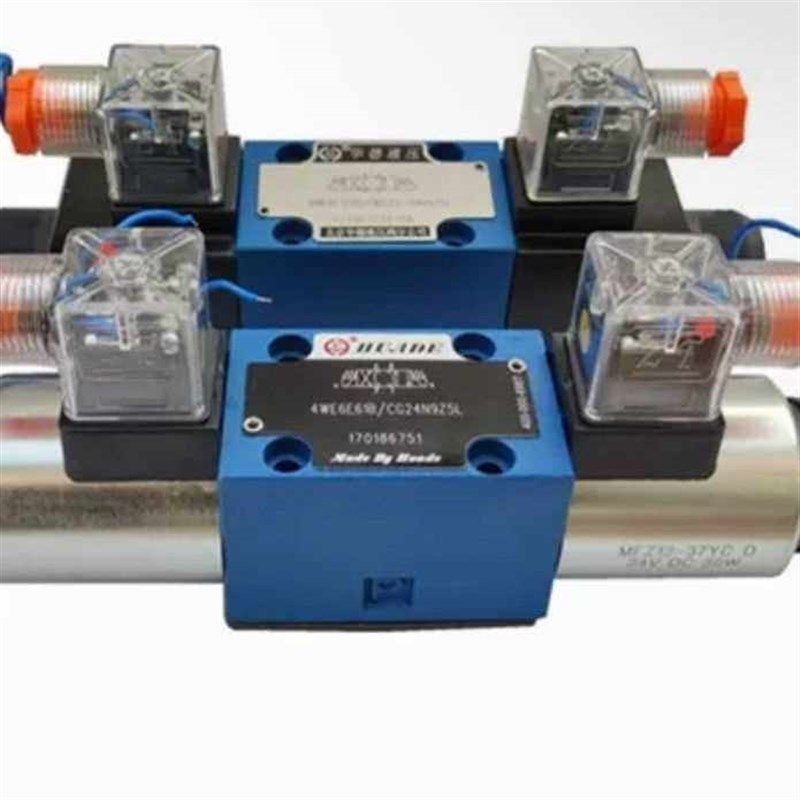 电磁阀4WE6E电压24V四不通0型海天注塑机抽芯阀,开模锁模阀!