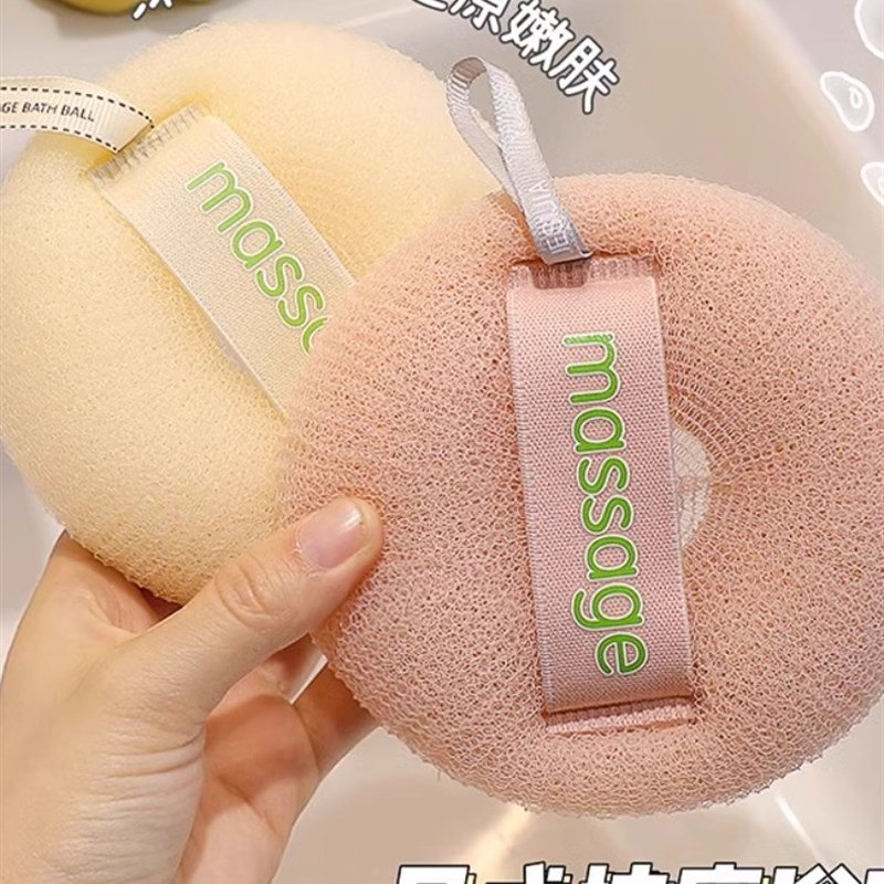 简约浴球c洗澡神器浴花柔软起泡泡搓澡两用不散花沐浴球洗浴用品