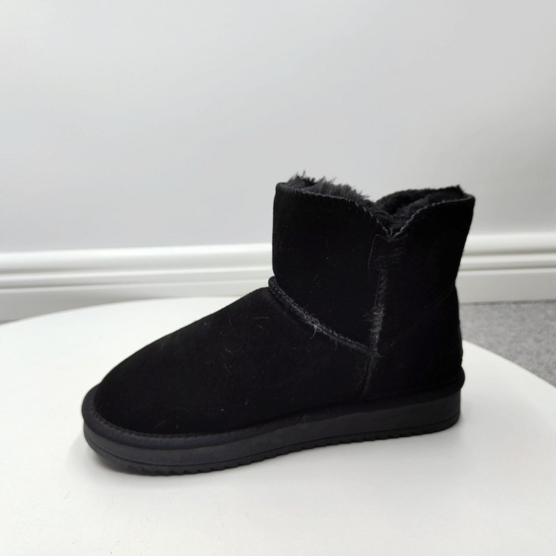 撤柜尾货处理冬季新款真皮女棉靴头层牛皮K厚底百搭保暖加厚雪地