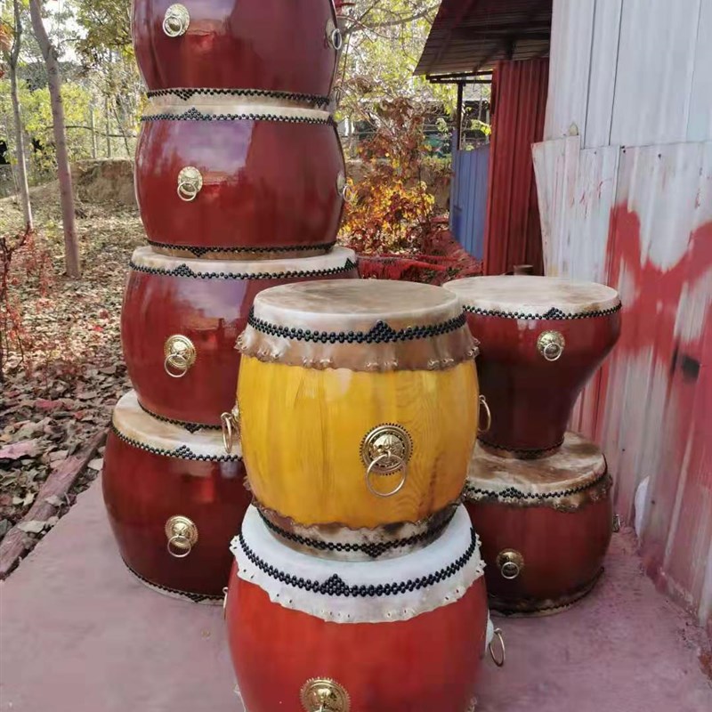 黄牛皮鼓椿木鼓白茬鼓锣鼓战鼓堂鼓大鼓寺院鼓道士鼓诵经鼓法钟鼓