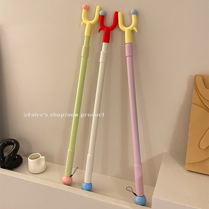 撑衣杆家用可伸缩晾衣杆取衣服的叉杆挑衣杆晾衣叉衣架撑杆挂衣杆