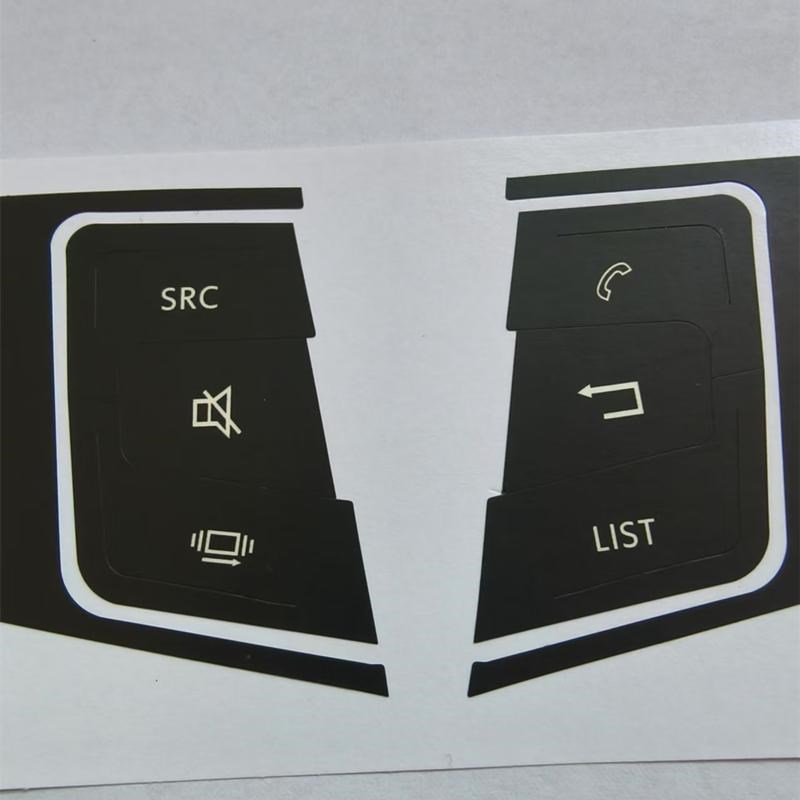 标致408高配508雪铁龙C3XR多功能方向盘CN4L开关按键翻新修复贴纸