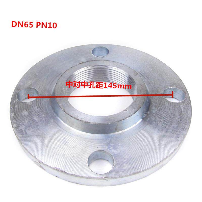 新款镀锌丝扣法兰片水泵铸铁法兰盘 BZ自吸泵ZW排污泵ISG管道现货