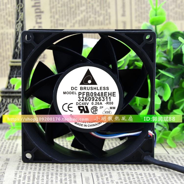 台达 9238 48V0.26A 9CM 大风量 变频器风扇 轴流风机 PFB0948EHE