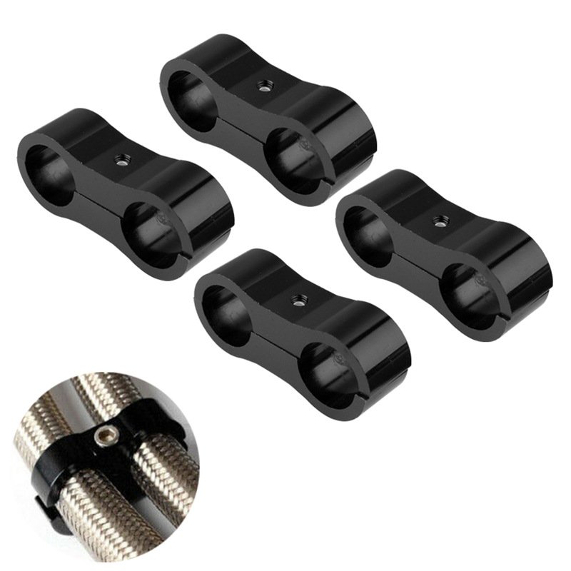 4PCS 铝合金油管软管分离器连接器AN4 AN6 AN8 AN10油燃油软管线