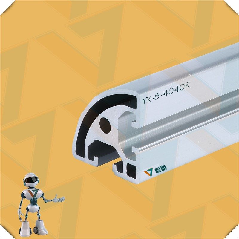 工业铝型材ZH-8-4040R上海铝型材四分之一圆铝型材扇形铝型材