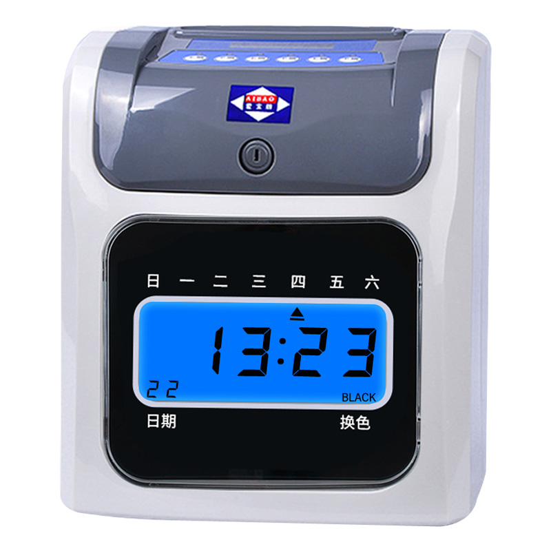 考勤机爱宝S-960打卡机纸卡考勤机打卡钟纸卡式员工上班签到机器